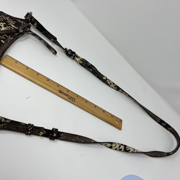 Brahmin Python Print Luxury Leather Shoulder or Crossbody Bag - Picture 5 of 12